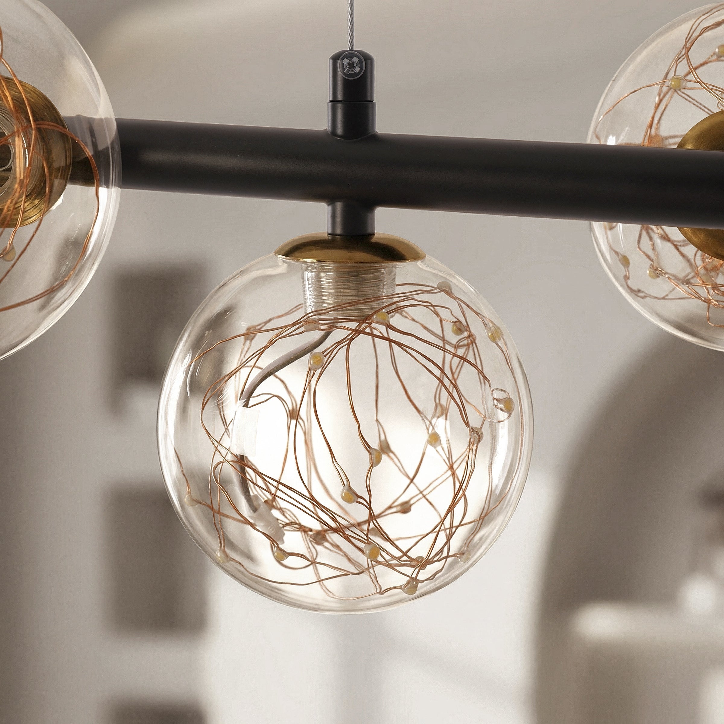 Freyza - Lightsin Cumulus - Modern Metal Chandelier with LED Starry Sky Effect
