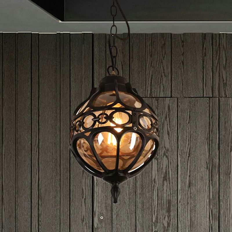 Luminaire suspendu Freyza | bronze noir – cuisine vintage, salle à manger