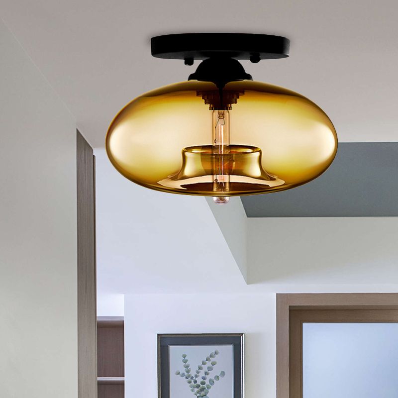 Freyza | Plafonnier semi-encastré – industriel pour chambre, couloir et cuisine