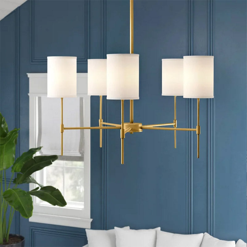 Freyza | Lustre moderne en tissu LED Silva – Salle à manger et salon modernes