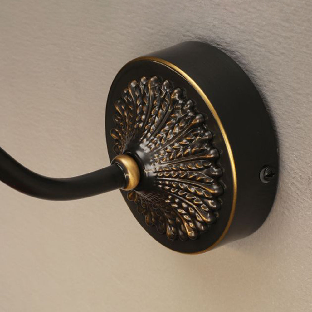 Freyza | Applique de salle de bains noire en laiton – Miroir de salle de bains moderne