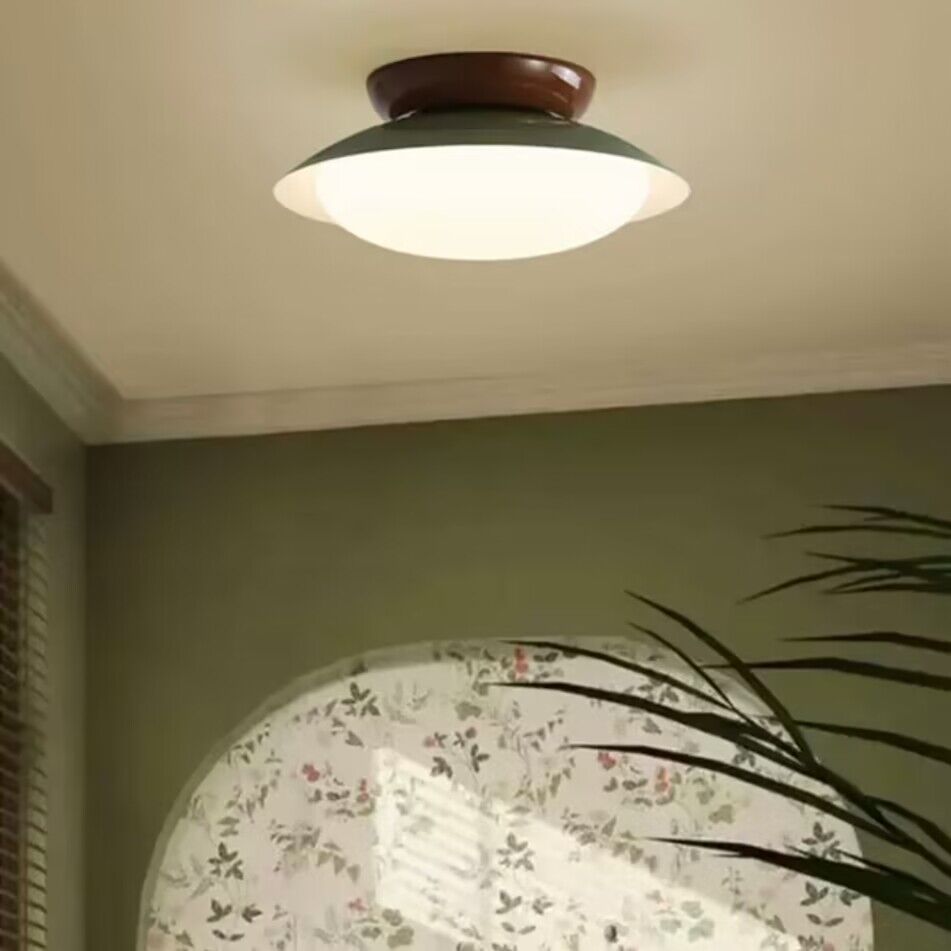 Freyza | Aurora Ceiling Bowl-shaped Flush Mount Ceiling Light – Bedroom Hallway Kitchen