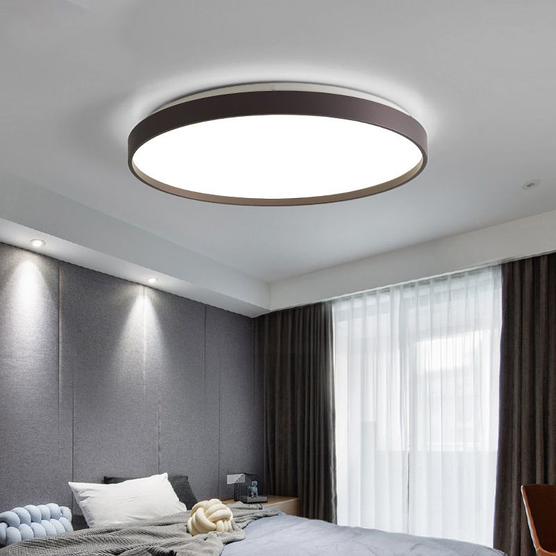 Freyza | Plafonnier affleurant doré et blanc – Minimaliste pour chambre, couloir et cuisine