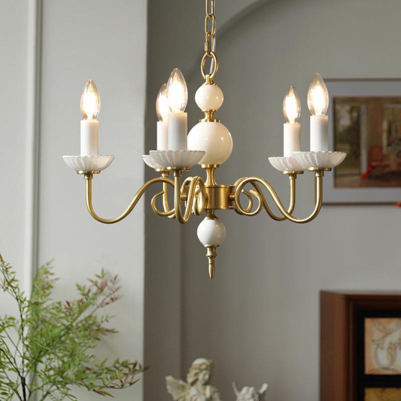 Freyza | Silva Vintage LED Ceramic Chandelier – Vintage Dining Room Living Room