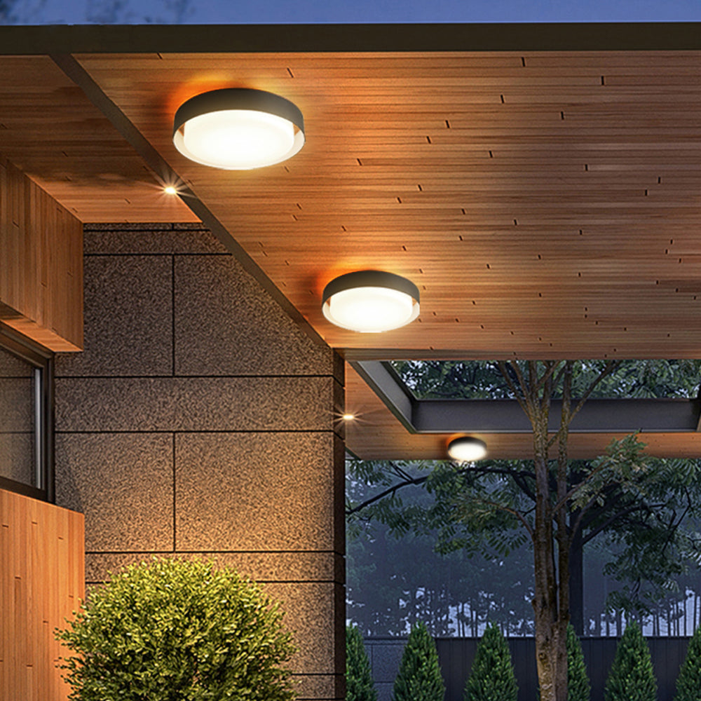 Freyza | Lampe d’extérieur noire et blanche – Éclairage moderne pour jardin et terrasse