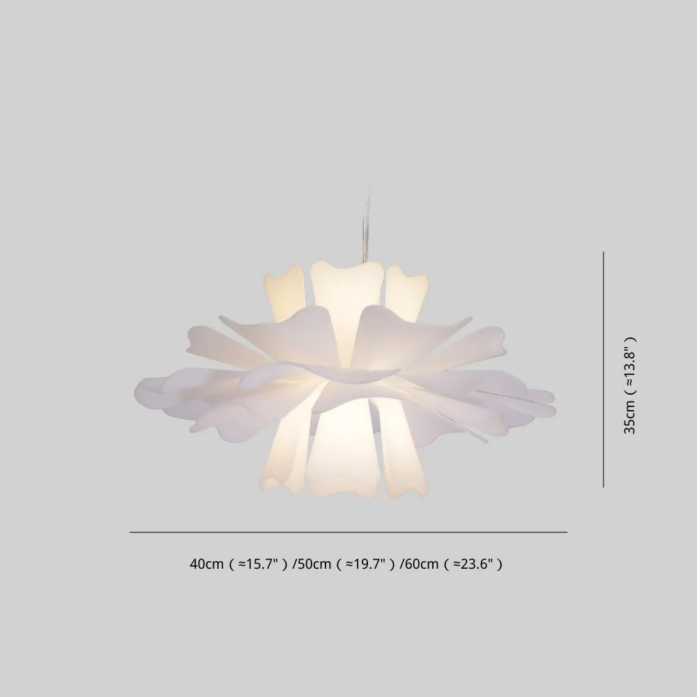 Suspension élégante blanche en forme de fleur Freyza | Niva – Cuisine et salle à manger
