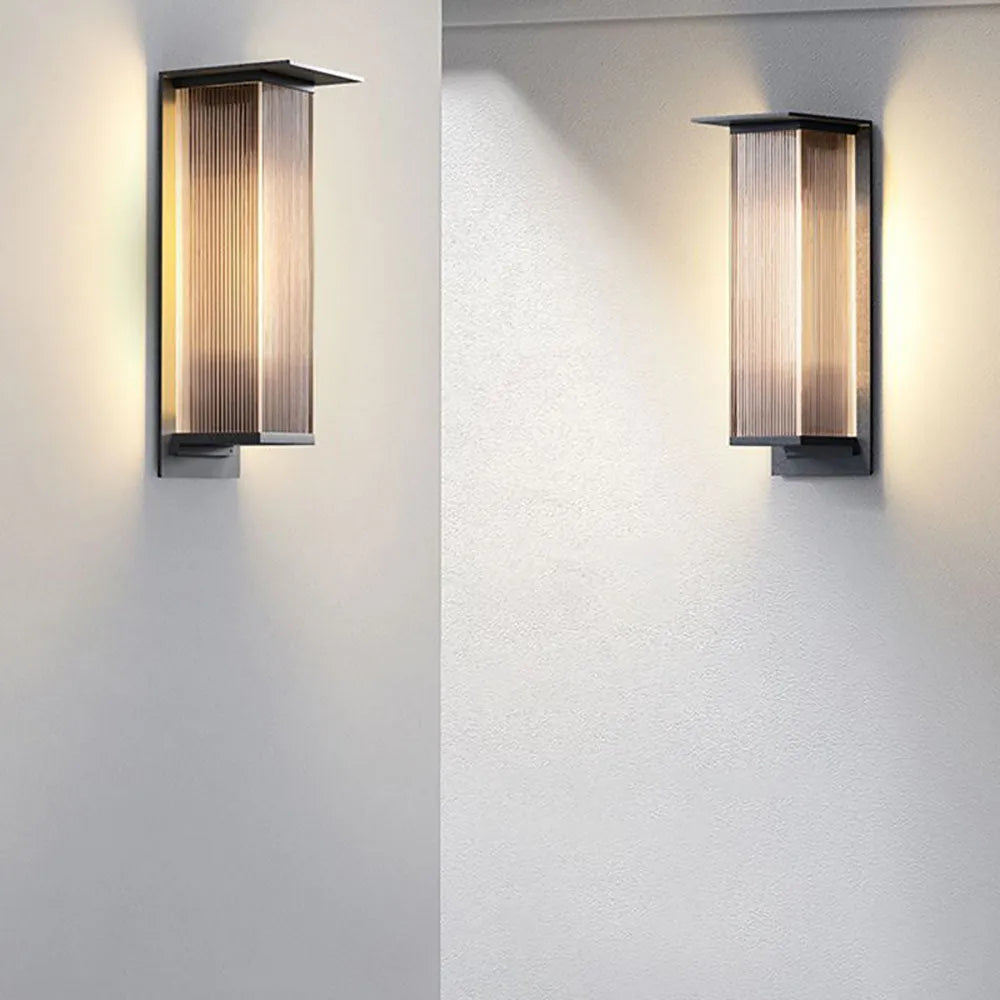 Freyza | Applique murale extérieure noire – Éclairage moderne pour jardin, porche et extérieur