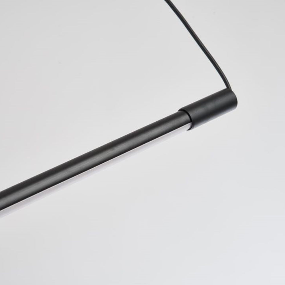 Freyza | Zynar minimalistische lineare schwarze Pendelleuchte – minimalistische Küche und Esszimmer