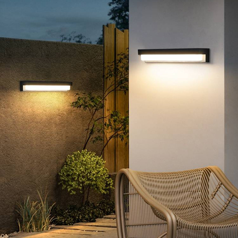 Freyza | Applique murale extérieure noire – Éclairage minimaliste pour jardin, porche et extérieur