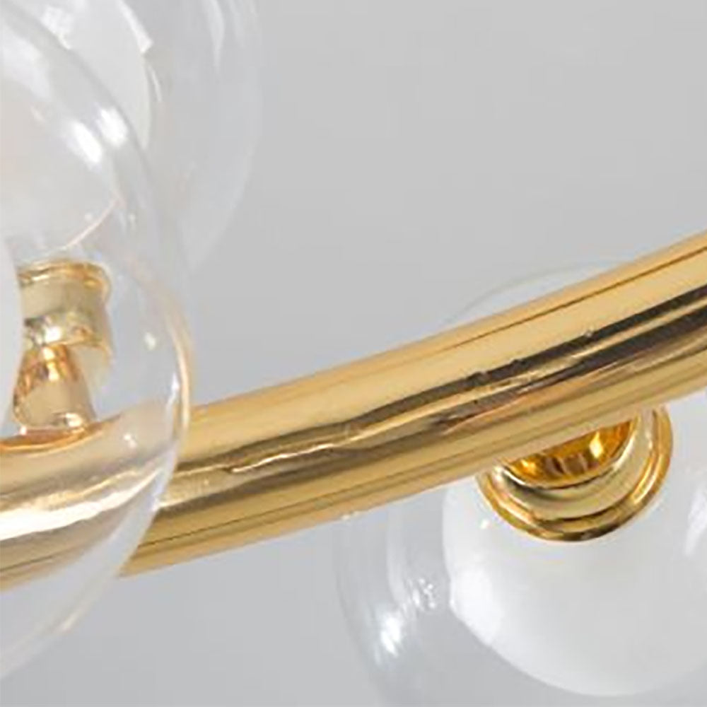 Freyza | Suspension en verre doré – Cuisine moderne, salle à manger