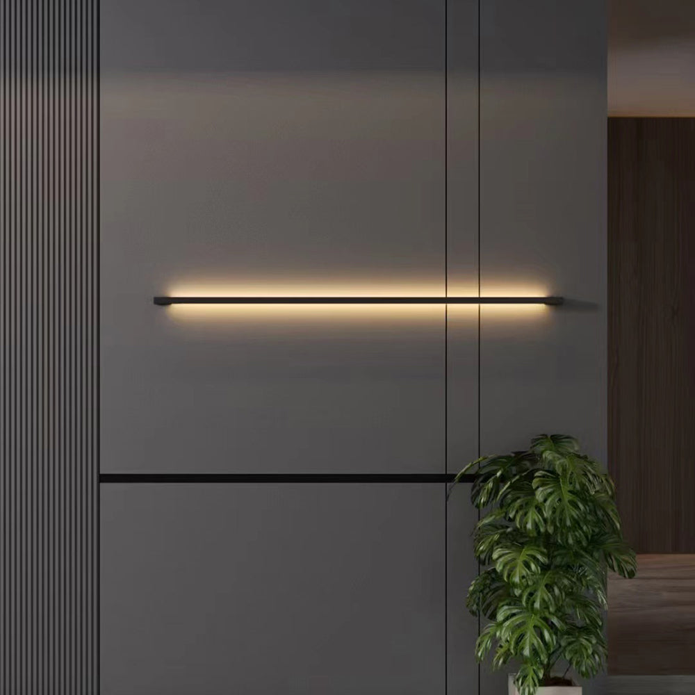 Freyza | Liora applique murale intérieure noire, moderne et fine – chambre et salon modernes