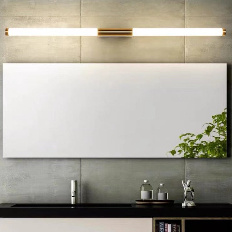 Freyza | Moren Minimalist Linear Gold Indoor Wall Light – Minimalist Bedroom Living Room