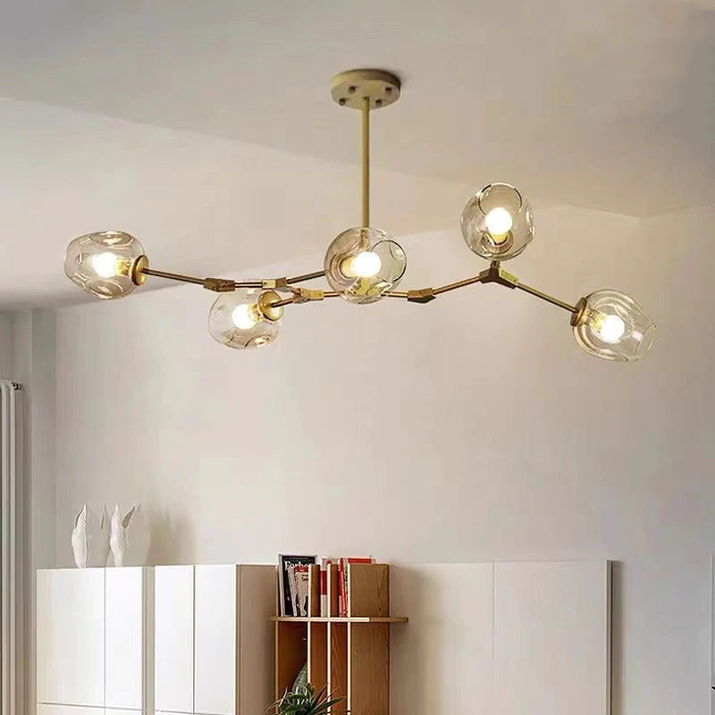 Freyza | Kirae Nordische moderne Glas-Pendelleuchte – moderne Küche und Esszimmer