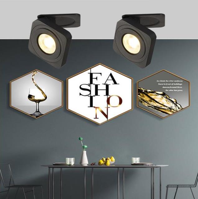 Freyza | Applique murale d’intérieur noire et blanche – chambre et salon modernes