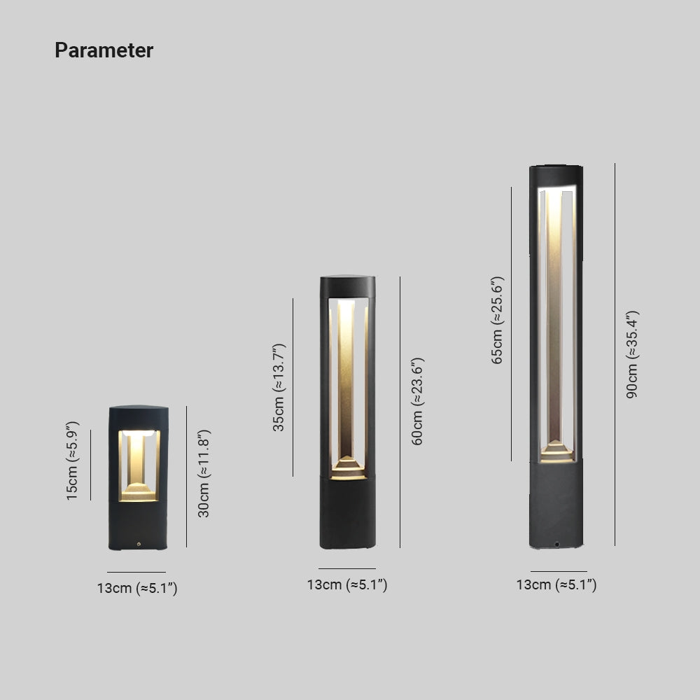 Freyza | Lampe d’extérieur noire – Éclairage contemporain pour jardin, extérieur et terrasse