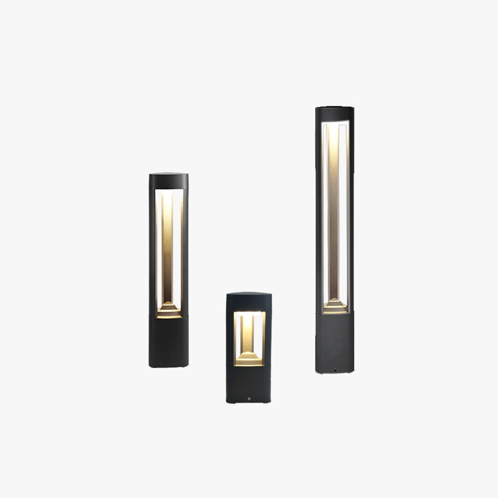 Freyza | Lampe d’extérieur noire – Éclairage contemporain pour jardin, extérieur et terrasse