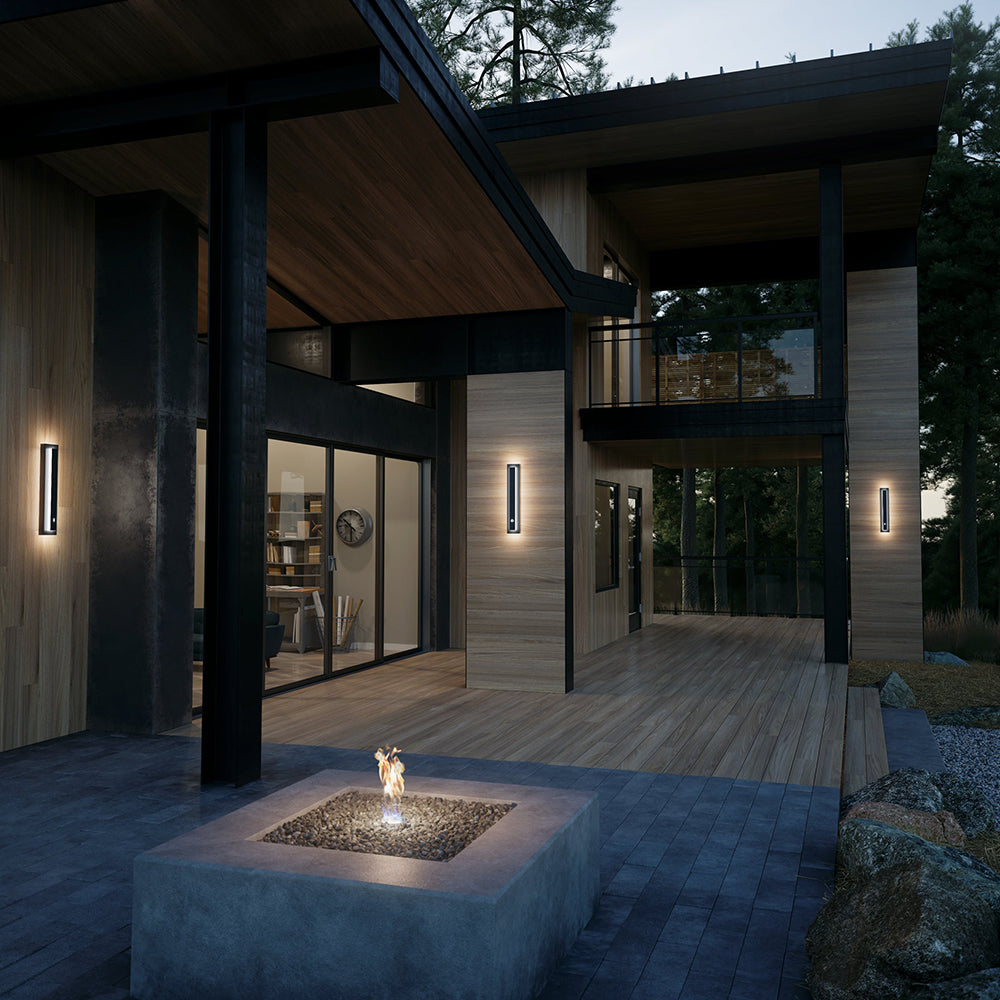 Freyza | Kasso Modern Square Bronze Outdoor Wall Light – Modern Garden Porch Exterior