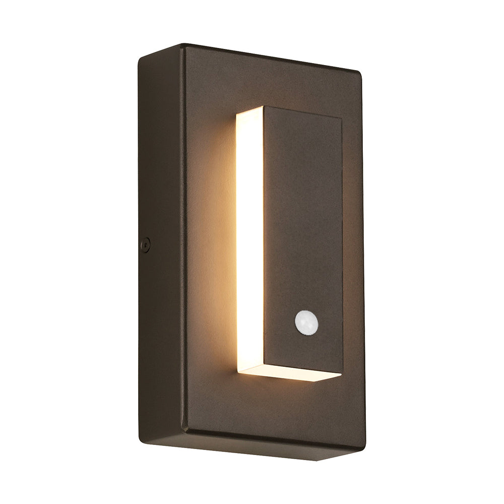 Freyza | Kasso Modern Square Bronze Outdoor Wall Light – Modern Garden Porch Exterior