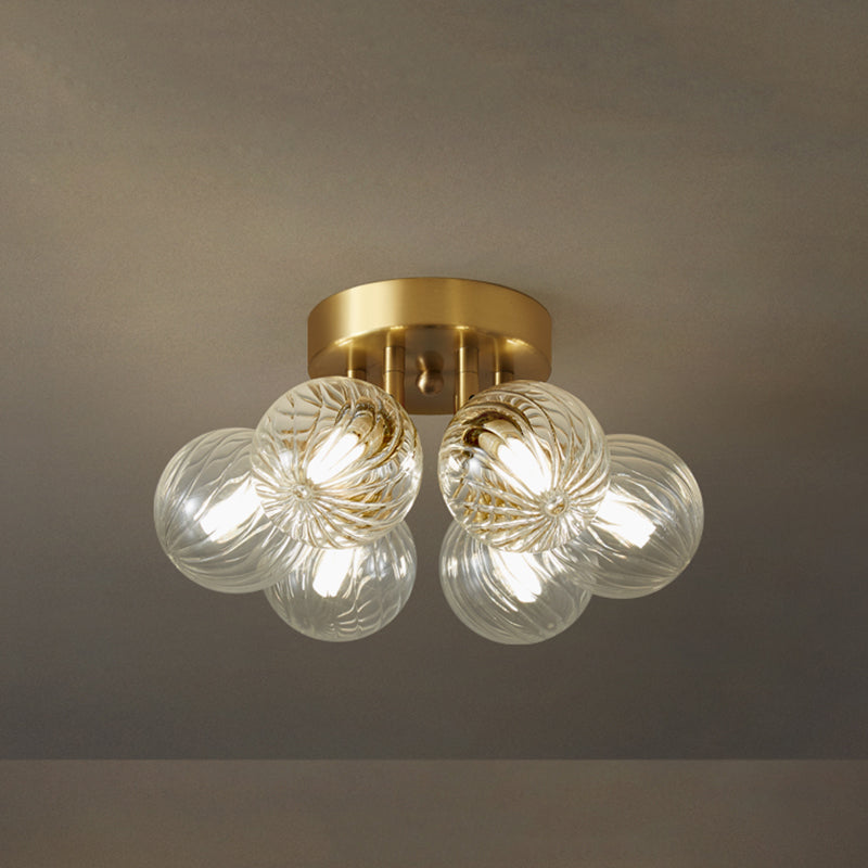 Freyza | Plafonnier affleurant en verre – Moderne pour chambre, couloir et cuisine