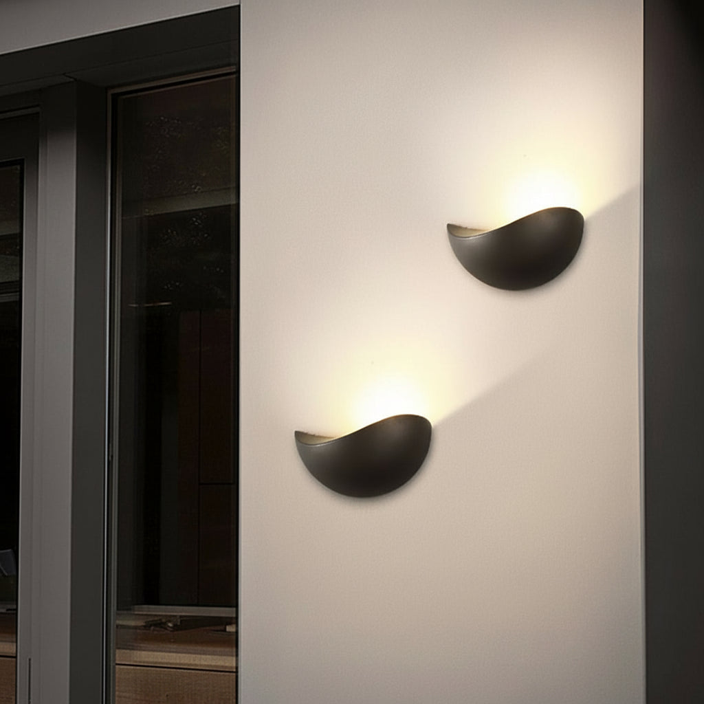 Freyza - Modern Aluminum Outdoor Wall Sconce - Waterproof Up/Down LED Light