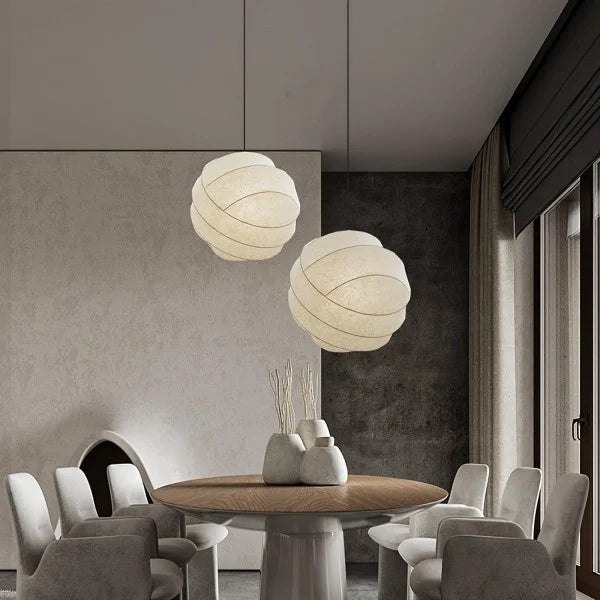 Freyza - Wabi-Sabi Fiber Cocoon Pendant Lamp M400