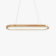 Freyza | Veon Contemporary Oval Wood Pendant Light – Contemporary Kitchen Dining Room