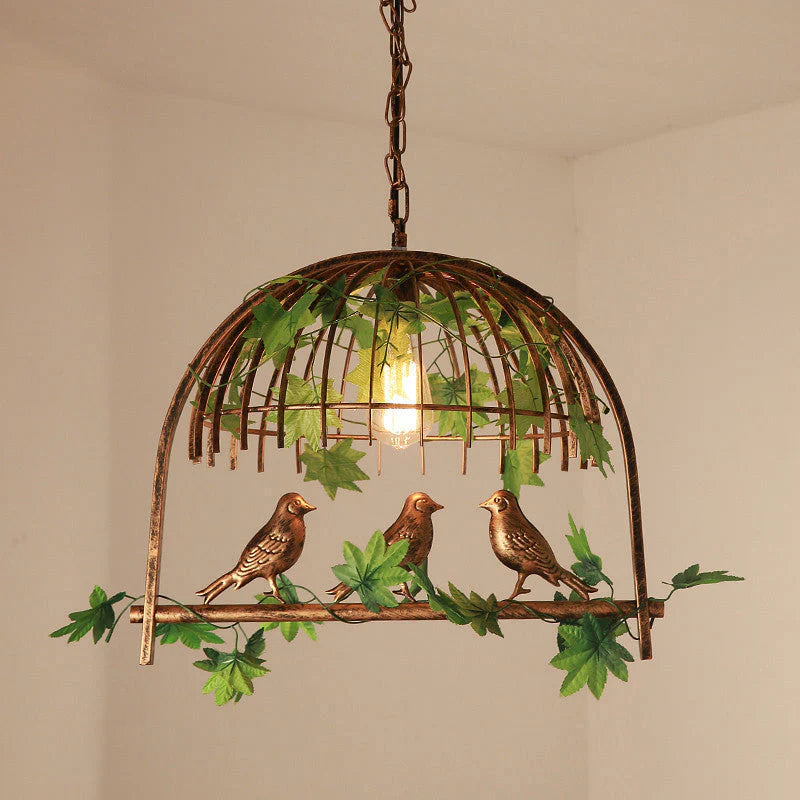 Freyza - AvianElegance | Vintage Inspired Bird Cage Chandelier Light Fixture