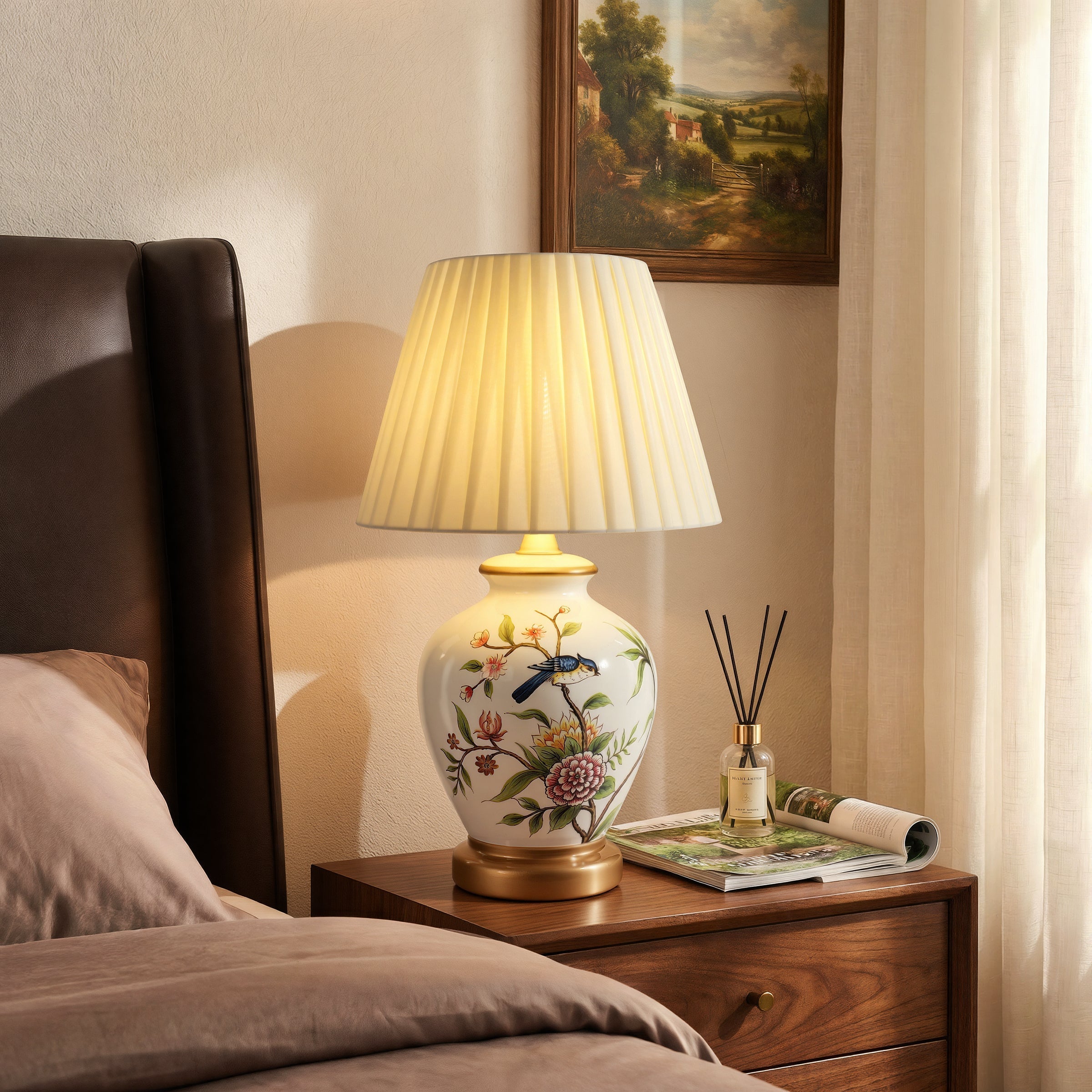 Ceramic Elegance | Timeless Hand-Painted Chinoiserie Table Lamp Collection 22