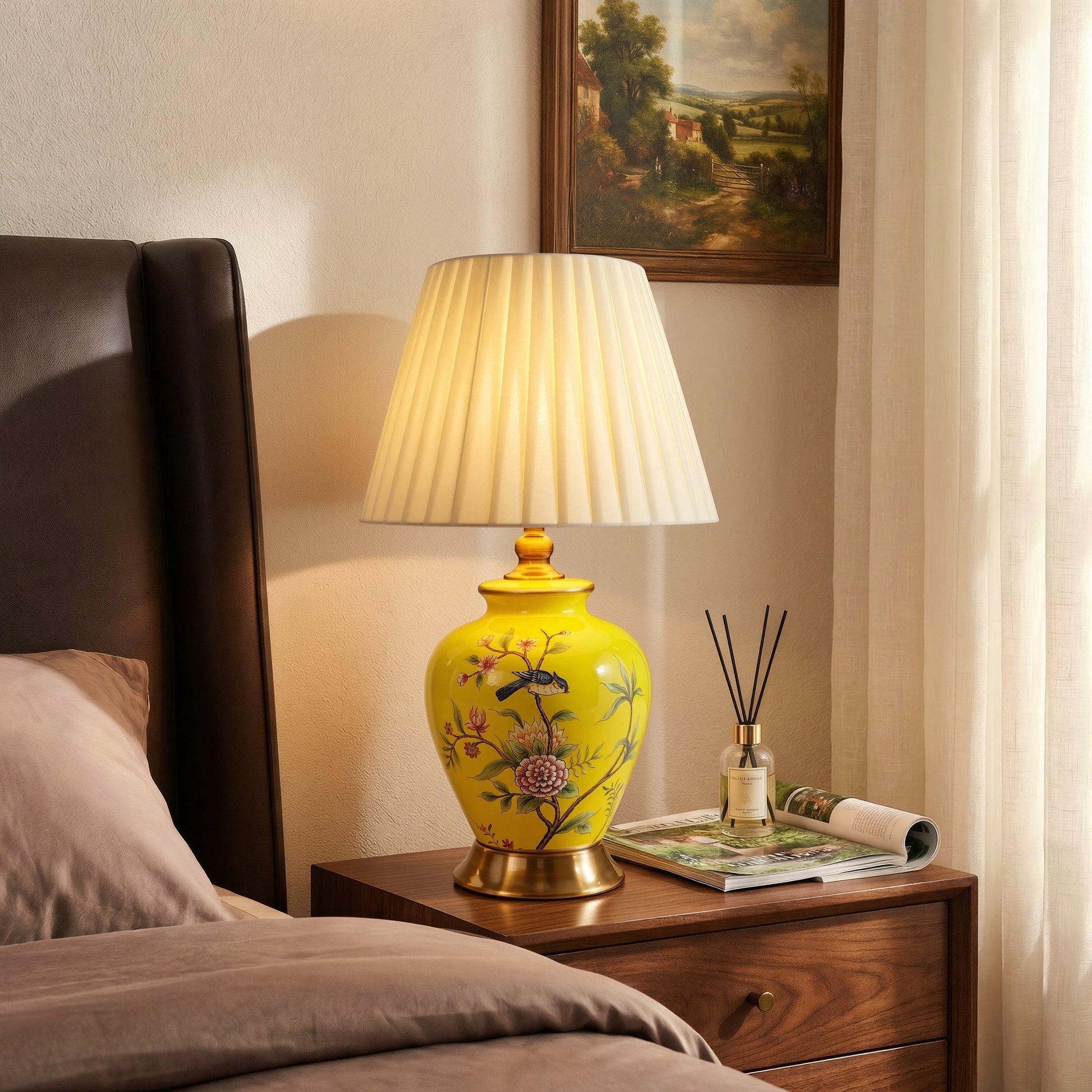 Ceramic Elegance | Timeless Hand-Painted Chinoiserie Table Lamp Collection 31