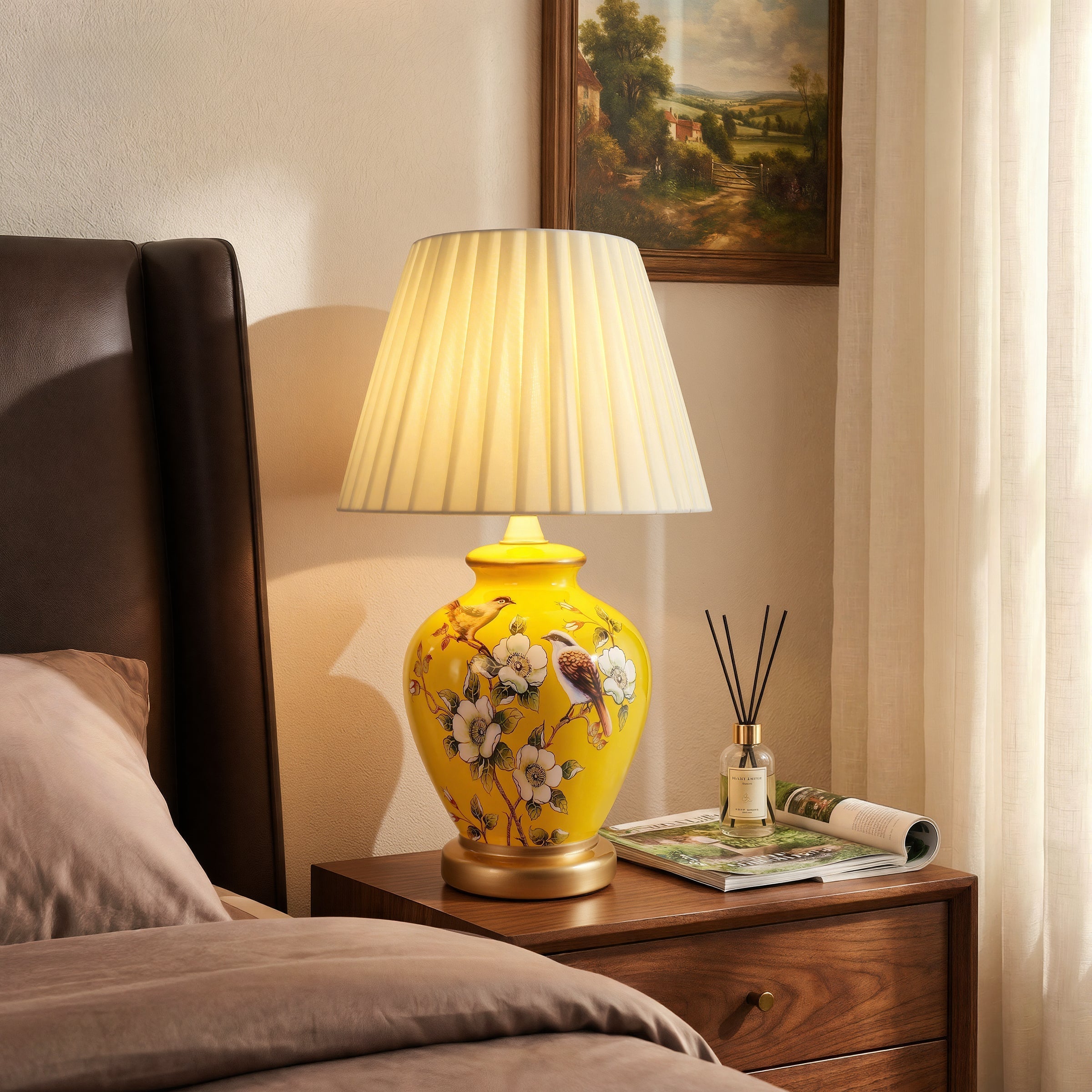 Ceramic Elegance | Timeless Hand-Painted Chinoiserie Table Lamp Collection 42