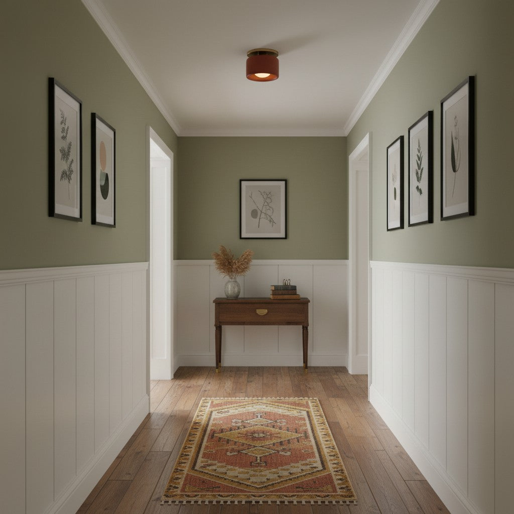 Freyza | Kiln Porcelain Drum Ceiling Light
