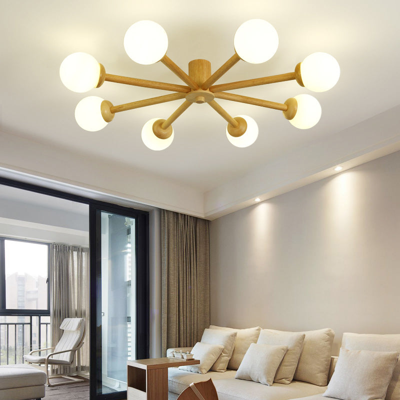 Freyza | Plafonnier semi-encastré à 8 lumières – Chambre, couloir, cuisine