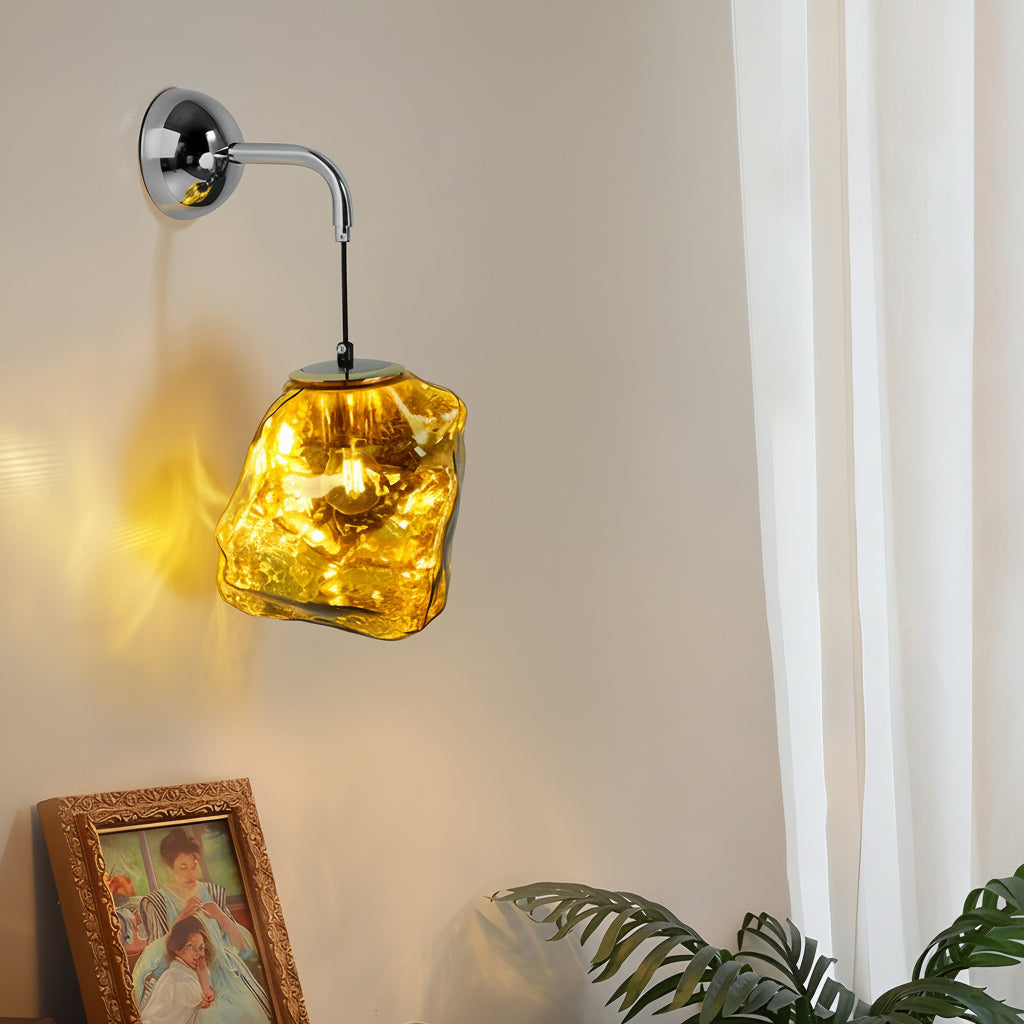 Freyza - LED Wall Sconce – Art Deco Iron White Gold Silver Rose Gold (3-Step Dimming & 13x20cm)