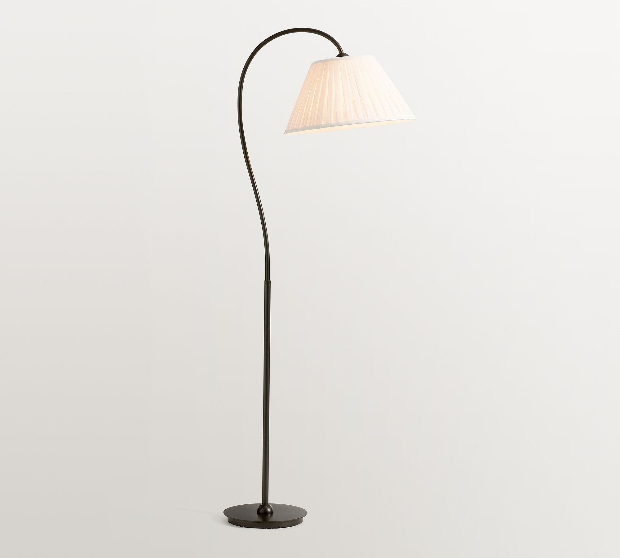 Freyza | Grace Pleated Linen Shade Floor Lamp