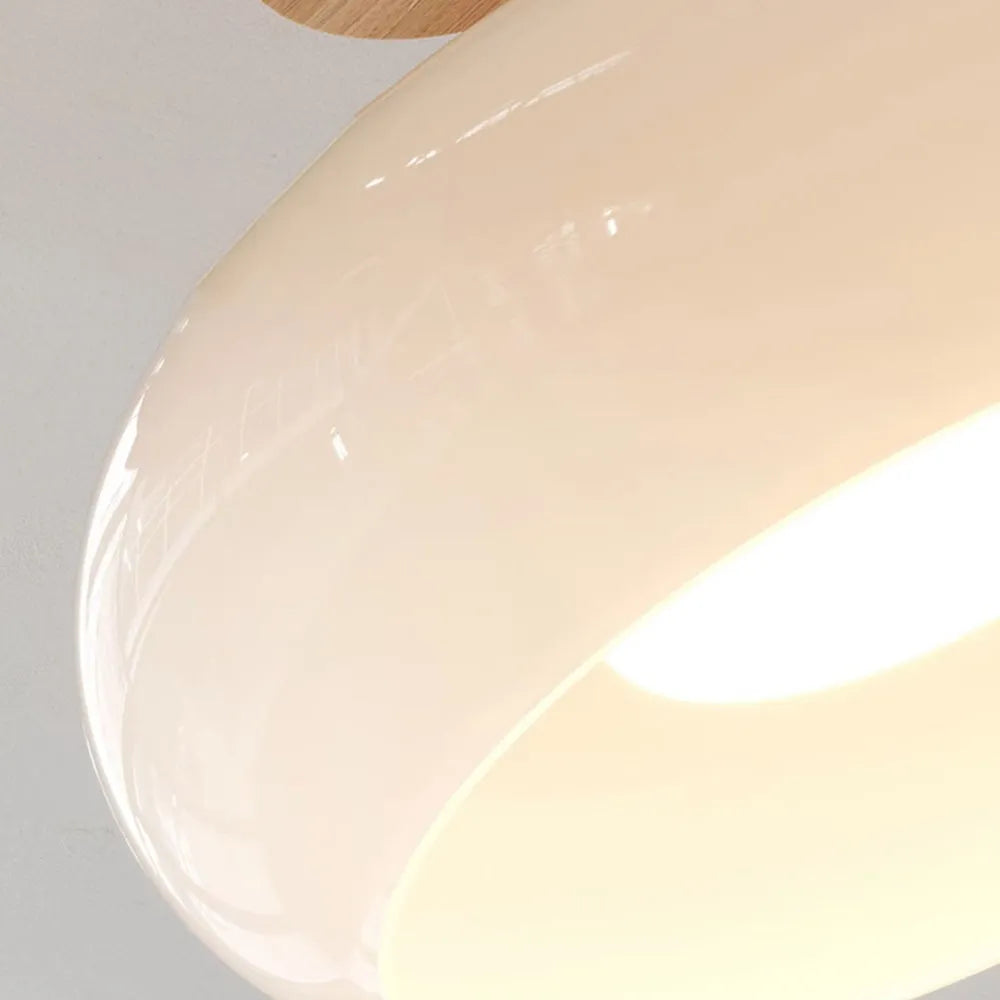 Freyza | Plafonnier affleurant en verre blanc – Minimaliste pour chambre, couloir et cuisine