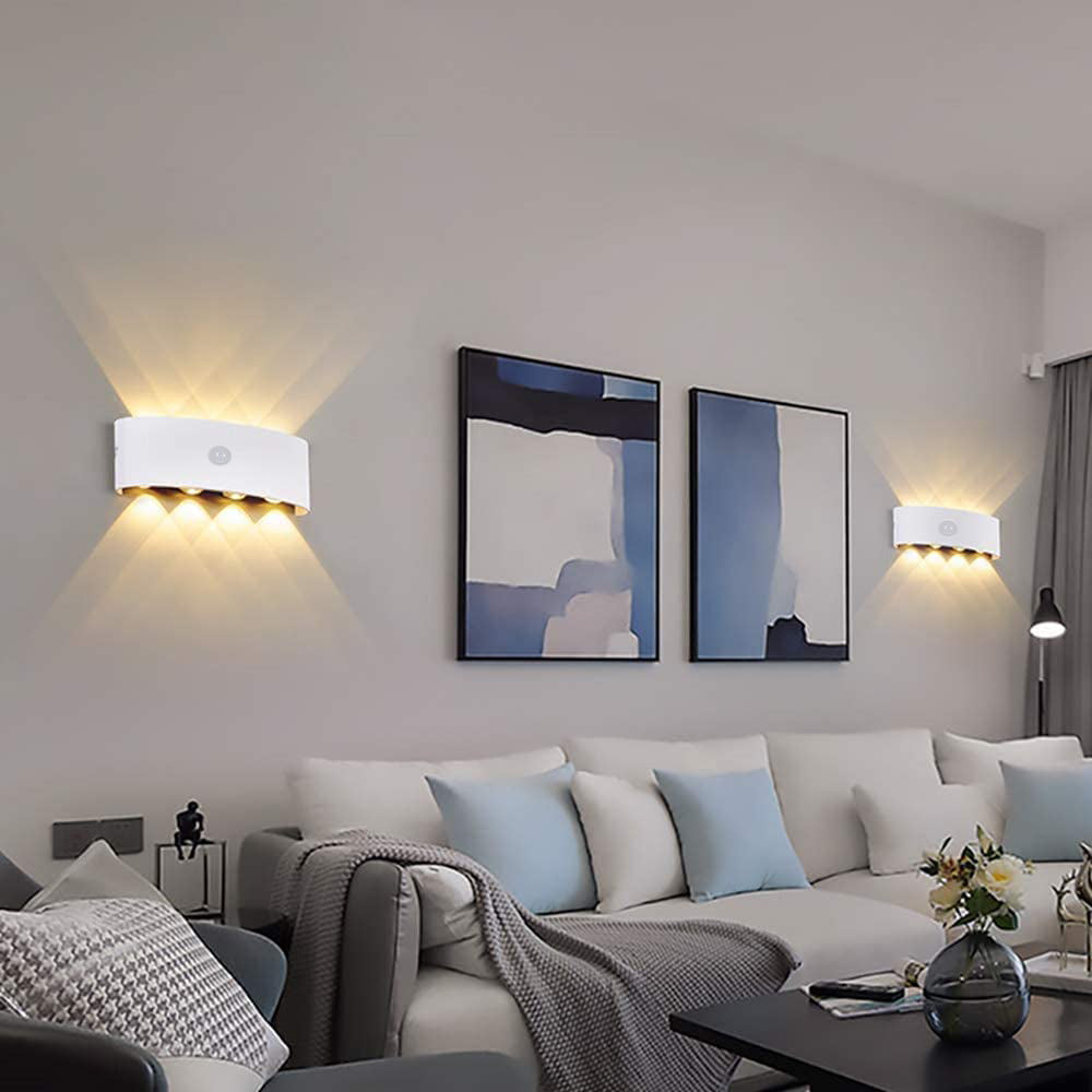 Freyza | Applique murale extérieure noire et blanche – Éclairage moderne pour jardin, porche et extérieur