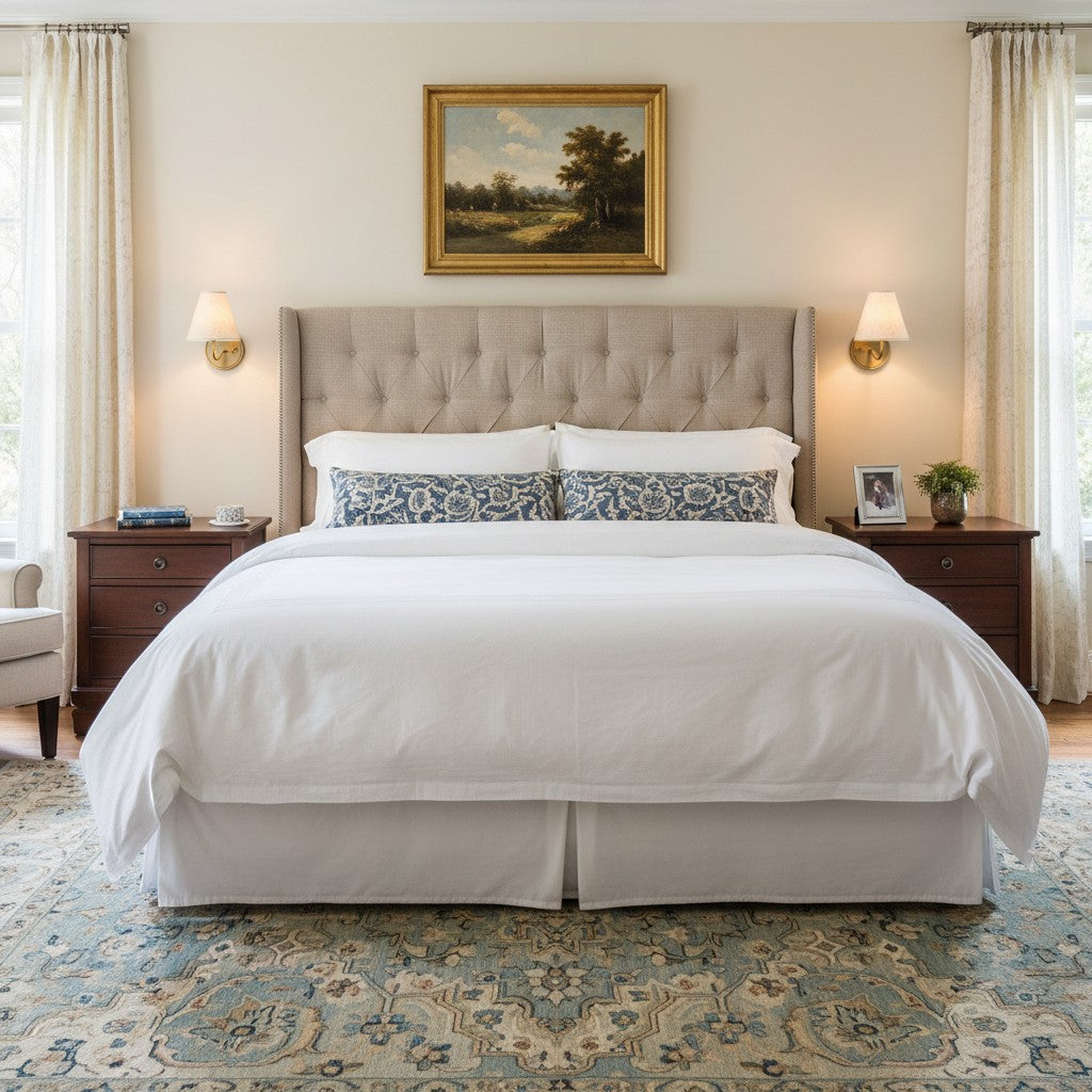Freyza | Wandleuchte aus Leinenstoff – Schlafzimmer, Flur