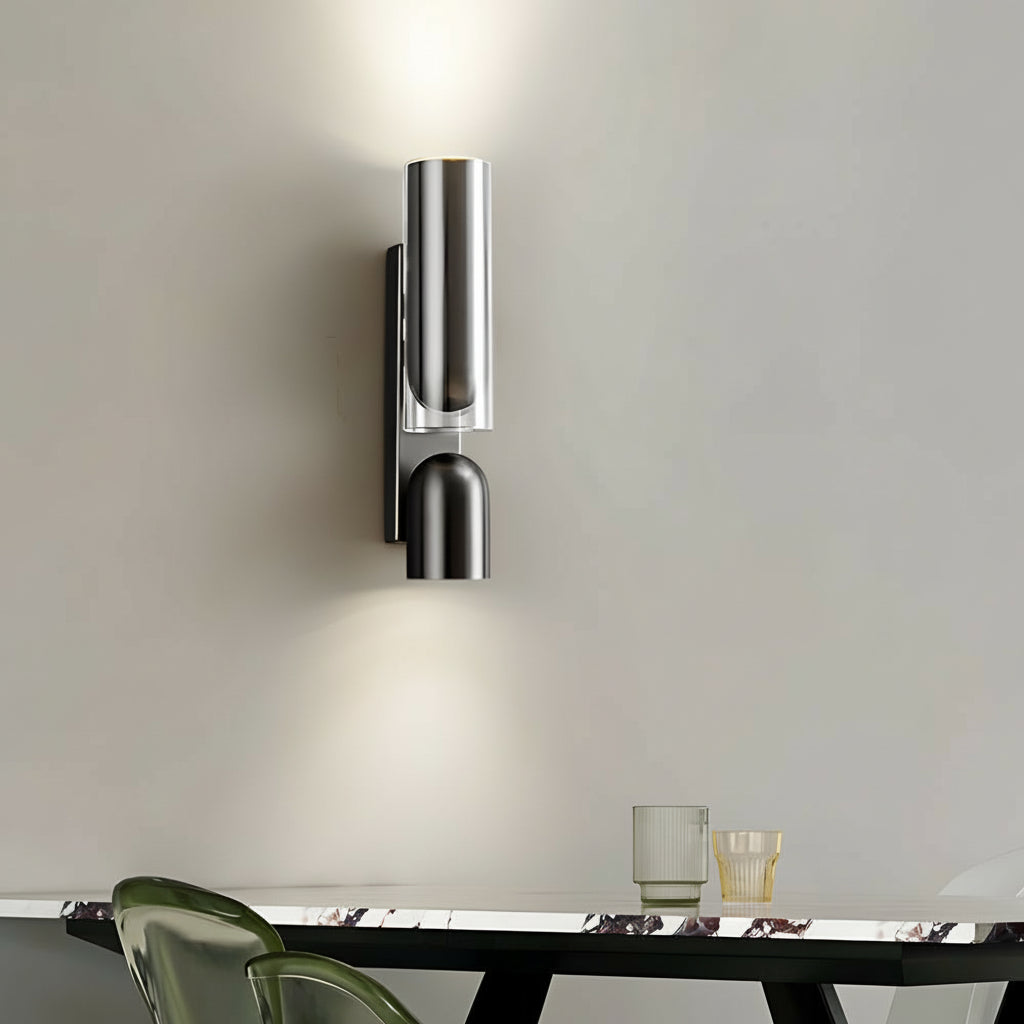 Freyza - Adjustable Wall Sconce | Cylinder Rotatable Iron GU10 30cm / 12in Up Down - Bedside Reading Light