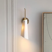Freyza | Brass Ceramic Wall Sconce – Modern Living Room Hallway