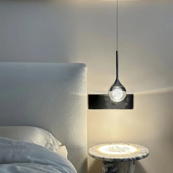 Freyza - Moon Clear Glass Ball Pendant Light
