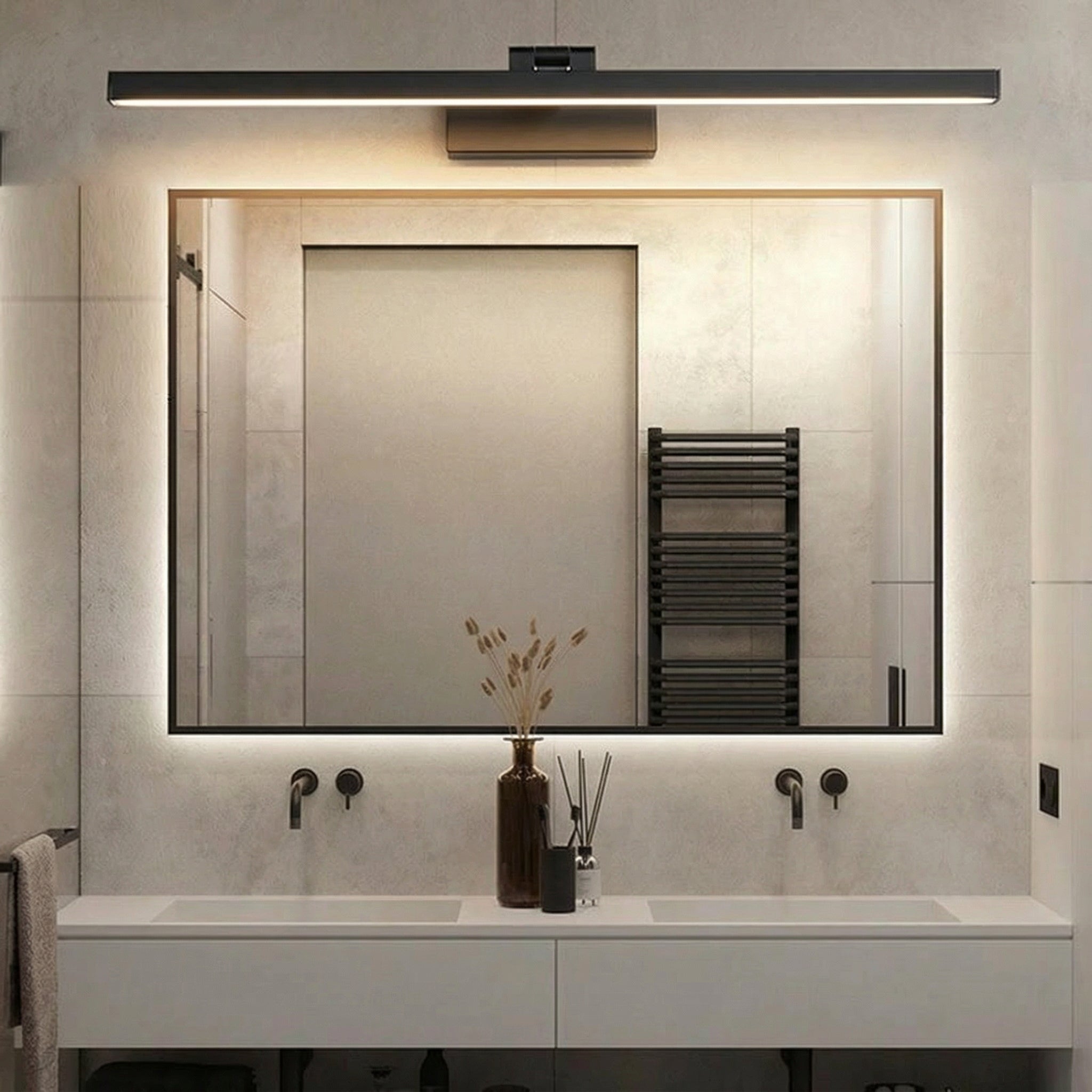 Freyza - LED Vanity Light Bathroom Mirror Sconce 180° Adjustable Aluminum Waterproof 40cm-110cm