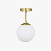 Freyza | Lore Semi-Flush Mount Glass Flush Mount Ceiling Light – Bedroom Hallway Kitchen