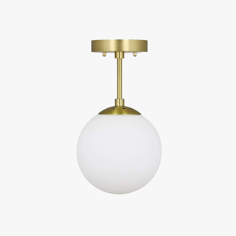 Freyza | Lore Semi-Flush Mount Glass Flush Mount Ceiling Light – Bedroom Hallway Kitchen