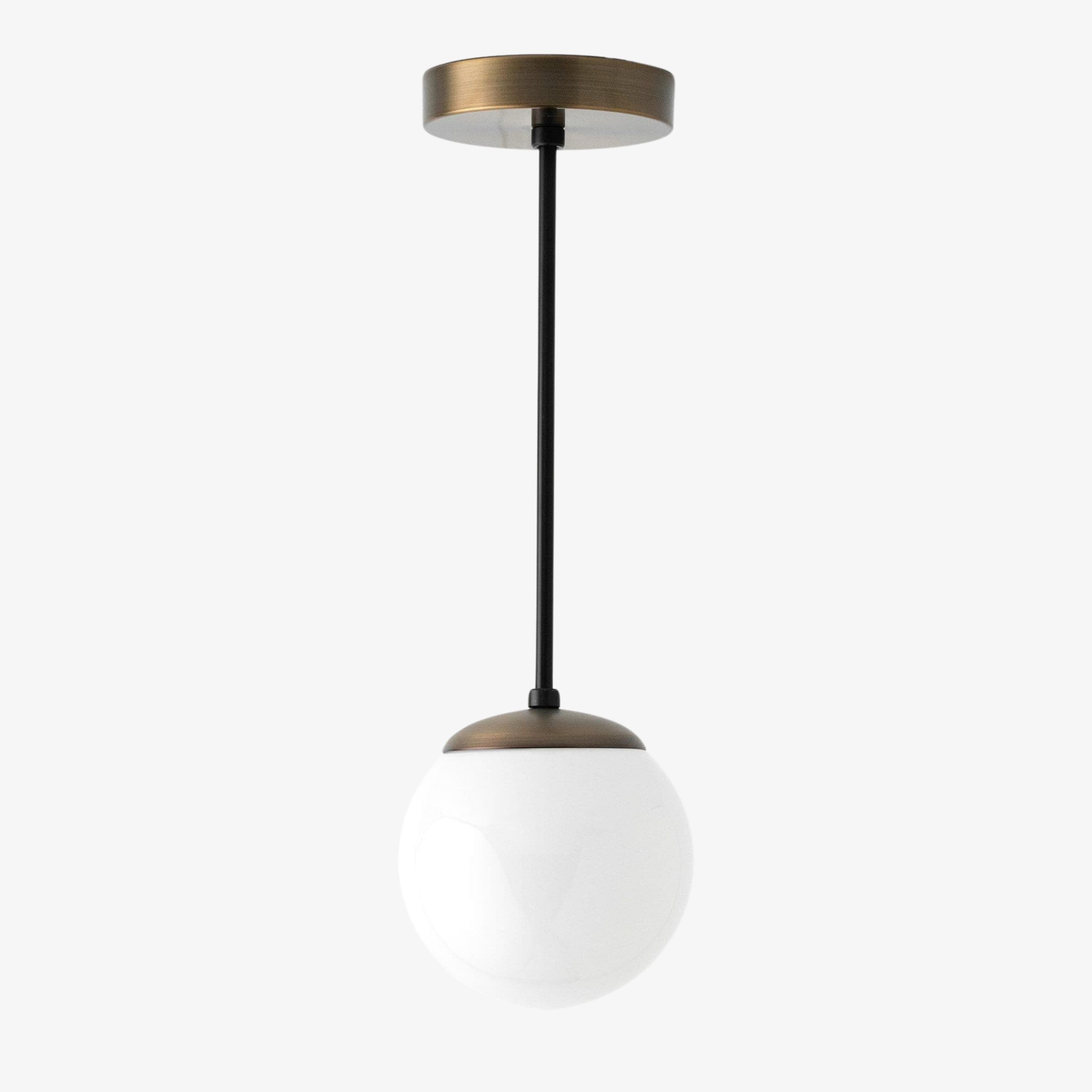 Freyza | Weiße Glas-Pendelleuchte – Küche Esszimmer