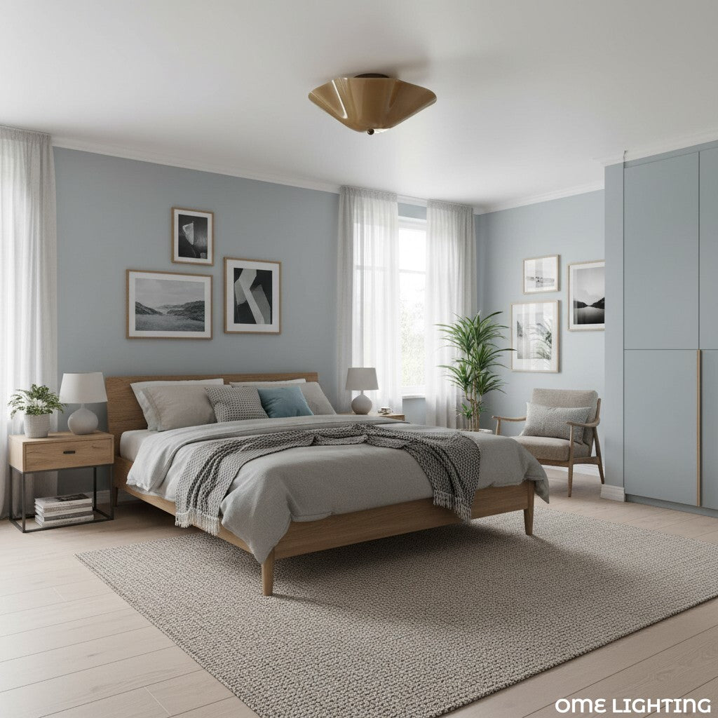 Freyza | Glass Ceiling Light – Bedroom Living Room