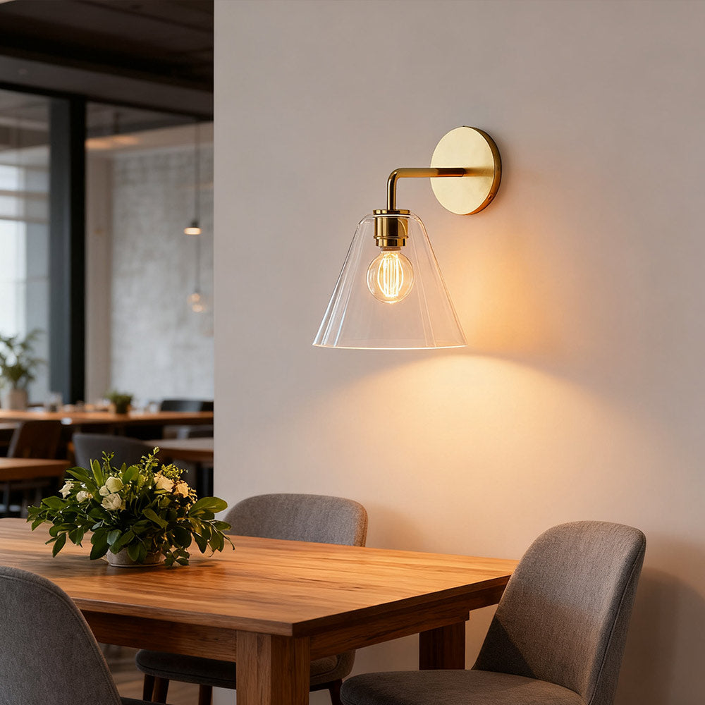 Freyza | Glas-Wandleuchte – Wohnzimmer Flur