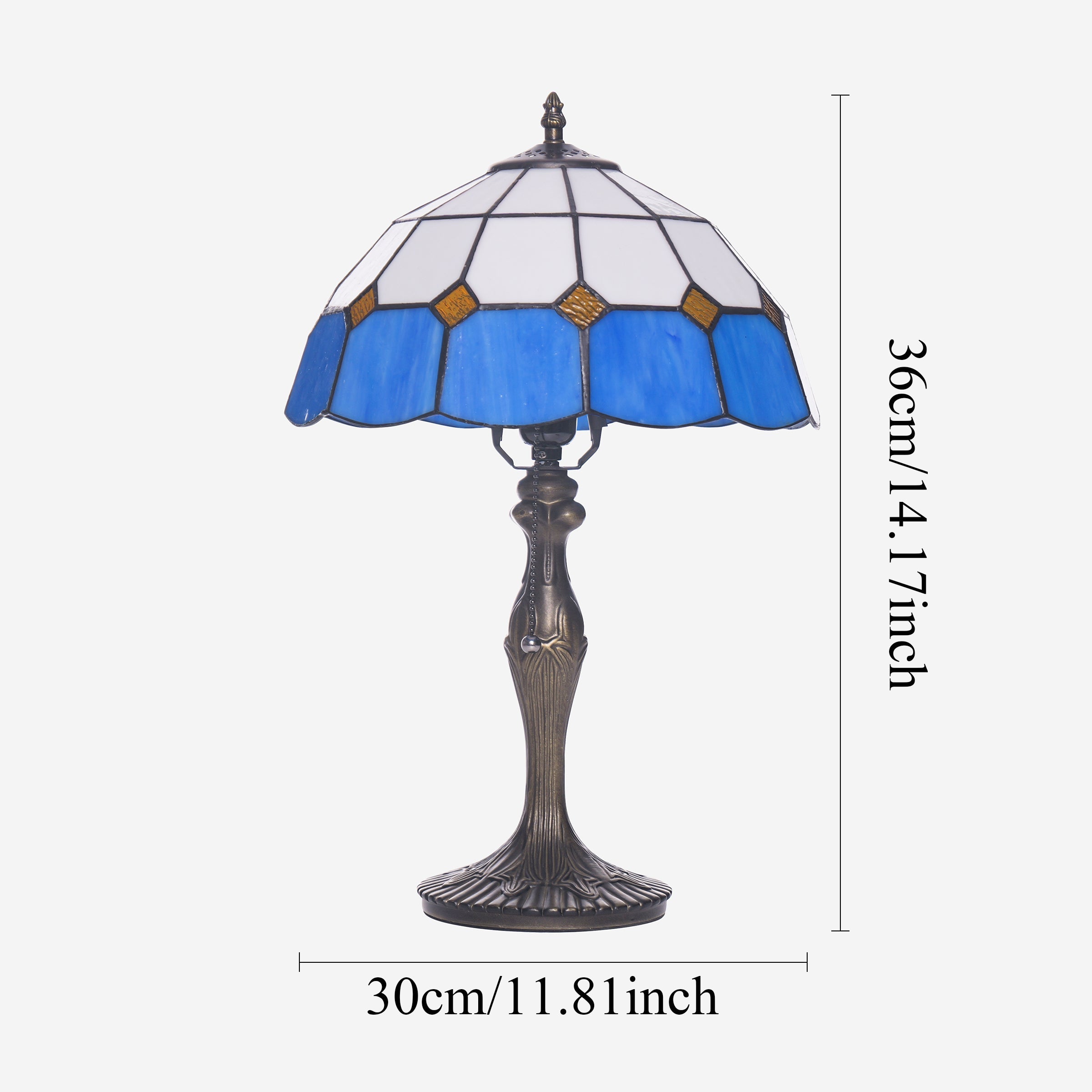 LuminaraCraft | Elegant Handcrafted Stained Glass Table Lamp 13