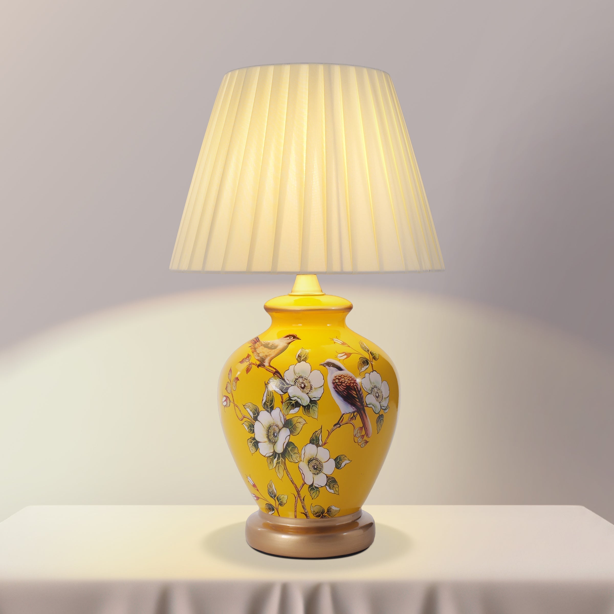 Ceramic Elegance | Timeless Hand-Painted Chinoiserie Table Lamp Collection 45