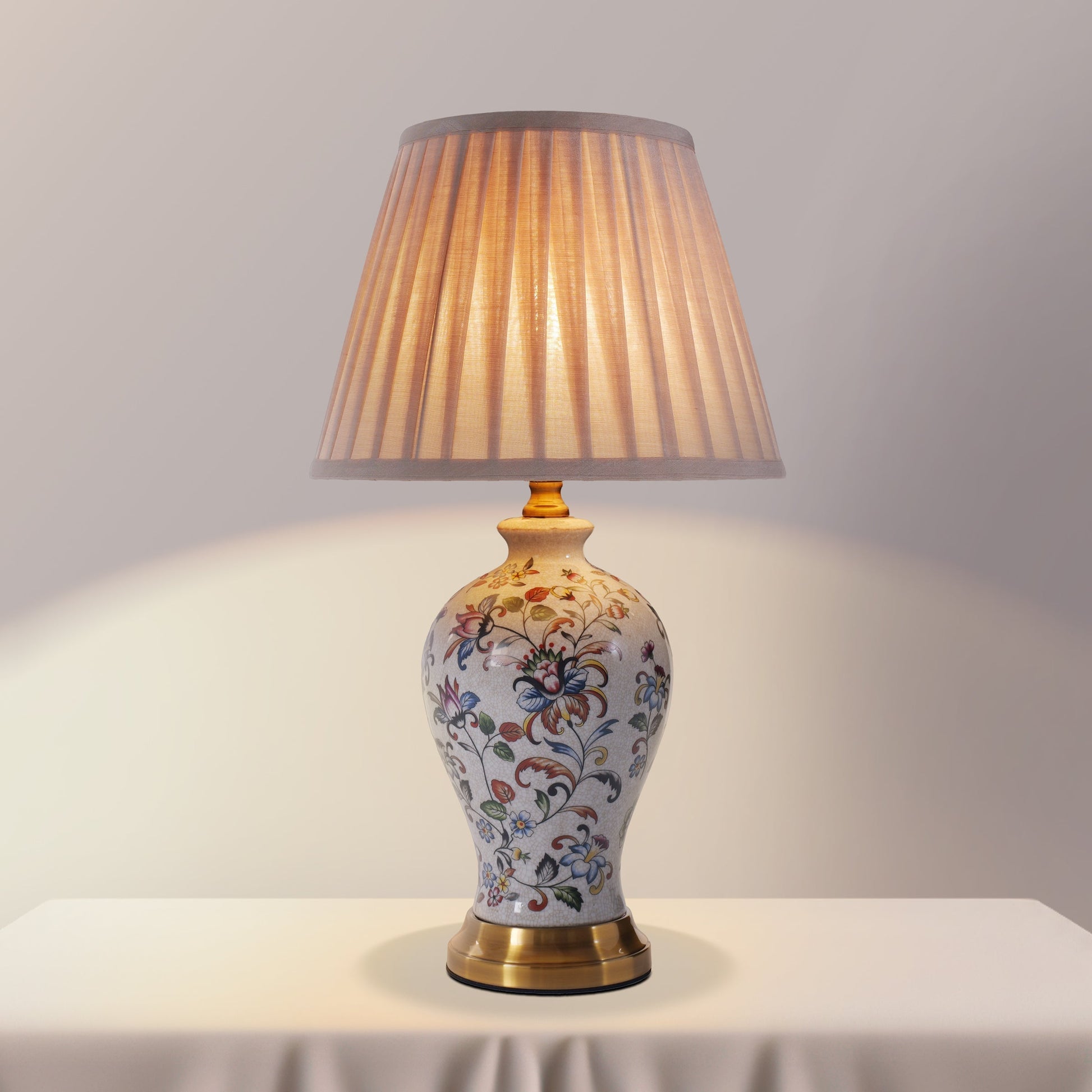 Porcelain Elegance | Timeless Hand-Painted Chinoiserie Table Lamp 4