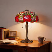 RoseGlass | Elegant Handcrafted Stained Glass Table Lamp 1